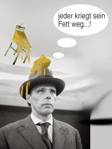 Cartoon: joseph b (medium) by ab tagged beuys