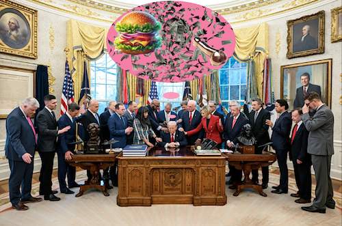 Cartoon: let us pray (medium) by ab tagged us,trump,usa,white,house,president,radikal,evangelikale,fanatismus,glaube,church