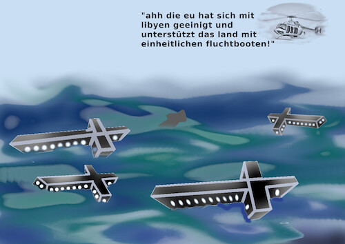 Cartoon: mittelmeer (medium) by ab tagged eu,europa,meer,flüchtlinge,tod,ertrinken,länder