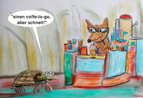 Cartoon: montag (medium) by ab tagged woche,tag,arbeit,job,tiere,kaffee