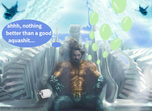 Cartoon: real watertoilett (medium) by ab tagged aquaman,dc,comic,movie,water,toilett,shit