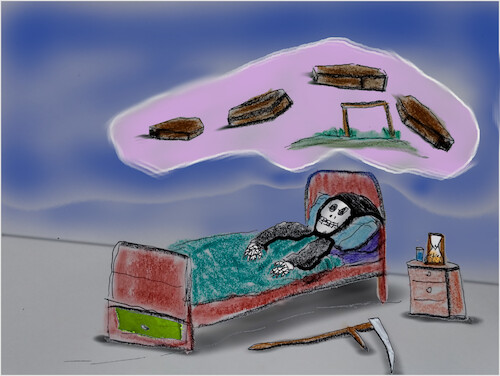 Cartoon: sleep (medium) by ab tagged sleep,problem,death,count,night