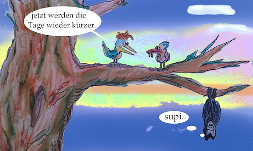 Cartoon: Sommer anfang..? (medium) by ab tagged sommer,sonnwende