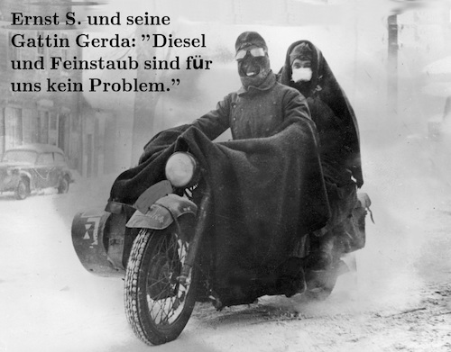 Cartoon: sonntagsfahrer (medium) by ab tagged umwelt,abgase,feinstaub,diesel,klima,mobilität,strasse,verkehr