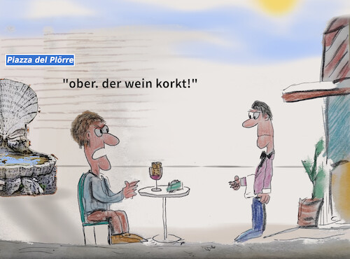 Cartoon: vinowitz 235 (medium) by ab tagged wein,geschmack,urlaub,italien