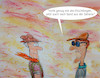 Cartoon: afrikagruss (small) by ab tagged wetter,klima,bayern,süden,afrika,staub,sand,wind