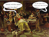 Cartoon: alleinerziehende mutter 17.jhr (small) by ab tagged kinder,mutter,allein,fest,abend,trinken