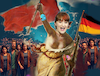 Cartoon: auf dem weg (small) by ab tagged deutschland,wahl,parteien,linke,heidi,prozente