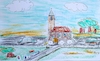 Cartoon: autobahnkirchen (small) by ab tagged deutschland,auto,strassen,kirche,segen,fahren