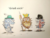 Cartoon: bayern news (small) by ab tagged corona,virus,deutschland,england,afrika,mutation,bayern,garmisch,klinik