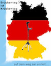 Cartoon: deutschlandfreude (small) by ab tagged deutschland,einheit,feiertag,montag,dienstag,behinderung