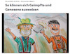 Cartoon: eindeutig (small) by ab tagged corona,impfung,krankheit,bayern,gesund,bier,tracht