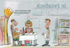 Cartoon: erlebnissgastronomie (small) by ab tagged essen,restaurant,gast,ober,mann,frau,beziehung