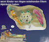 Cartoon: ernährung (small) by ab tagged lebensmittel,gemüse,vegan,essen,kind,alptraum,ernährung,gesund