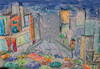 Cartoon: frühlingsregen (small) by ab tagged regen,schirme,stadt,wolken