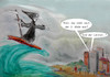 Cartoon: fun till the end.. (small) by ab tagged virus,corona,eu,sommer,ferien,meer,welle,surfen,tod,spass