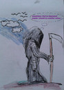 Cartoon: grim reaper depressions (small) by ab tagged tod,depression,farbe