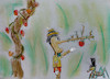 Cartoon: herbst (small) by ab tagged jahreszeit,ernte,apfel,pinocchio