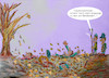 Cartoon: herbsttrend (small) by ab tagged natur,herbst,laub,blätter,menschen,lockdown,freiheit,erholung