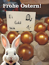 Cartoon: hurra deutschland (small) by ab tagged ostern,brd,eier,preise,ei,gold,aufschwung,kanzler,merz,preis,wert,wirtschaft,boom,hase,geld,reichtum,usa,zölle,krise,ende