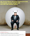 Cartoon: kack attack (small) by ab tagged nordkorea,führer,kim,jong,südkorea,ballons,dreck