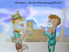 Cartoon: koawiesn (small) by ab tagged bayern,münchen,corona,fest,bier,maske,virus