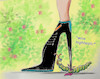 Cartoon: kurzes sommerfeeling (small) by ab tagged sommer,insekten,schuhe