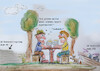 Cartoon: montagsstammtisch (small) by ab tagged bayern,wahl,erding,csu,fw,söder,hubsi,natur,umwelt