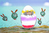 Cartoon: osteraussichten (small) by ab tagged deutschland,ostern,virus,corona,lockdown,mutanten