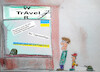 Cartoon: osterurlaub (small) by ab tagged deutschland,politiker,ukraine,russland,krieg,reise