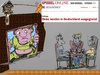 Cartoon: pfui (small) by ab tagged gesundheit,spiegel,dicke,ausgrenzung