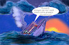 Cartoon: schiffsreise (small) by ab tagged schiff,see,meer,reise,fahrt,untergang,sinken,sonne,trinken