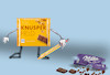 Cartoon: schokofight (small) by ab tagged schokolade,deutschland,marke,ritter,sport,milka