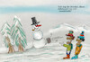 Cartoon: schwarzweiß (small) by ab tagged winter,schnee,menschen,hautfarbe