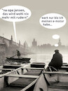 Cartoon: sonntags aufm fluss (small) by ab tagged fluss,boot