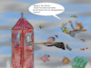 Cartoon: sturm über bayern (small) by ab tagged wetter,wind,orkan