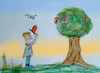 Cartoon: tag des baumes (small) by ab tagged natur,baum,umwelt,ökologie,mensch,tier,gruss