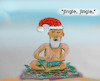 Cartoon: the xmas guru (small) by ab tagged christmas,branch,guru,belive,meditation,green