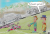 Cartoon: tierisches (small) by ab tagged mensch,tier,glück,unglück