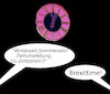 Cartoon: umstellung (small) by ab tagged zeitumstellung,sommer,winter,zeit,eu,uk,uhr