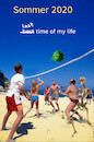 Cartoon: unvergesslich (small) by ab tagged virus,corona,strand,beach,ball,play,spiel,spass,sommer,sonne,aus,ende