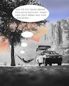 Cartoon: urlaub 2.2 (small) by ab tagged urlaub,ferien,wildniss,natur,hunger,lieferservice,essen