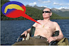 Cartoon: urlaubski (small) by ab tagged putin,holiday,relaxed