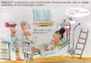 Cartoon: volksweisheit (small) by ab tagged beruf,arbeit,schuster,kaminkehrer,arzt,krankenhaus