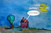 Cartoon: vollmond (small) by ab tagged mond,erde,vollmond,nähe,entfernung