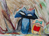 Cartoon: wächter des waldes (small) by ab tagged wald,pilz,batman