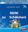 Cartoon: wahl bayern (small) by ab tagged wahl,plakat,bayern,partei,afd,tier,schaf