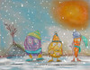 Cartoon: wintergemüse (small) by ab tagged winter,essen,nahrungsmittel