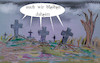 Cartoon: zuhause (small) by ab tagged virus,corona,zuhause,friedhof