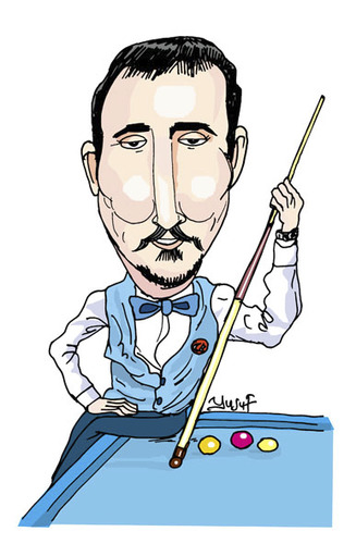 Cartoon: bilardo ustasidir semih abimiz (medium) by pisko tagged semih,sayginer